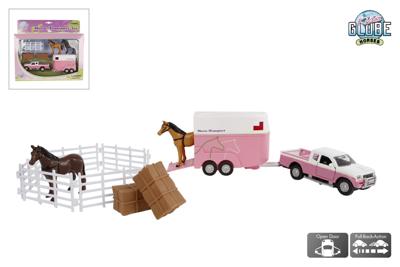 Kids Globe globe mitsubishi met paardentrailer