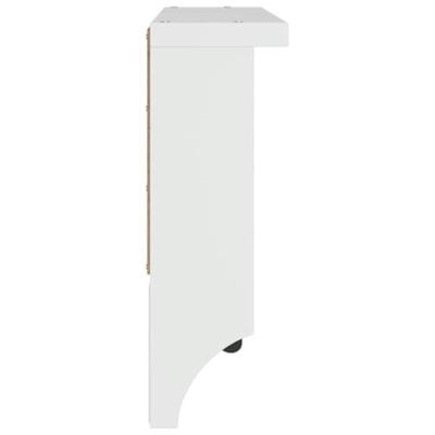 Wandkapstok SANDNES wit 45x12x35 cm massief grenenhout