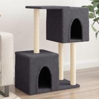 VidaXL Kattenmeubel met sisal krabpalen 86 cm donkergrijs - thumbnail
