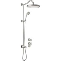 Regendoucheset Tres Clasic Opbouw Incl. Handdouche Inbouw Douchethermostaat RVS Tres - thumbnail