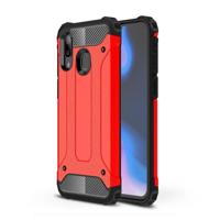 Magic Armor TPU + PC combinatie Case voor Galaxy A40 (rood) - thumbnail