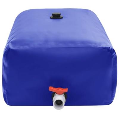 Watertank met kraan opvouwbaar 1500 l PVC - thumbnail