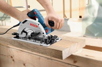 Bosch Blauw GKS 55+ GCE cirkelzaag | met 1600mm geleiderail | in L-Boxx - 0601682103