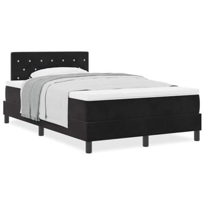 Boxspringbed met Matras met matras Zwart 120 x 190 cm Stof