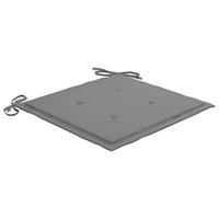 Tuinstoelkussens 4 st 40x40x3 cm oxford stof grijs - thumbnail