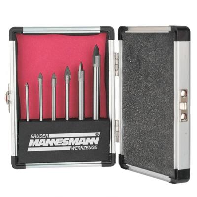 Brüder Mannesmann M54806 Glas- en keramiekborenset 6-delig 3 mm, 4 mm, 5 mm, 6 mm, 8 mm, 10 mm Cilinderschacht 1 set(s)