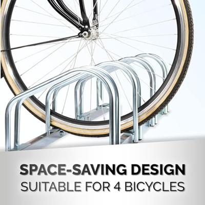 Steun voor fietsen Dunlop Bodem 4 plaatsen 27 x 100 x 32,5 cm Staal