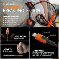 USB-kabel Xtorm CXX2001 Oranje - thumbnail