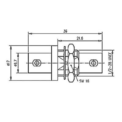Telegärtner 100027519 100027519 BNC-doorvoering BNC-bus - BNC-bus 1 stuk(s)