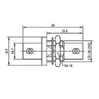 Telegärtner 100027519 100027519 BNC-doorvoering BNC-bus - BNC-bus 1 stuk(s) - thumbnail