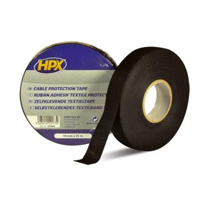 HPX Producten/kabelbeschermingstape zwart 19mm 25 mtr HPX Producten/kabelbeschermingstape zwart 19mm 25 mtr