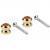 Boston BSLB-10-GD button voor straplocks met schroef (set van 2) goud Boston BSLB-10-GD button voor straplocks met schroef (set van 2) goud