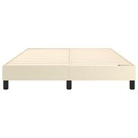 Bedframe kunstleer crmekleurig 140x190 cm - thumbnail