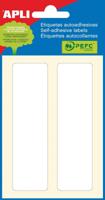 Apli witte etiketten ft 38 x 102 mm (b x h), 12 stuks, 2 per blad (2685) - thumbnail