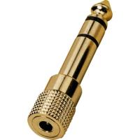 Monacor HA-37G Audio Adapter [1x Jackplug male 6,3 mm - 1x Jackplug female 3,5 mm] - thumbnail