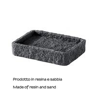 Zeephouder Sapho Aries Vrijstaand 12.2x8.6x2.7 cm Polyresin Antraciet Sapho - thumbnail