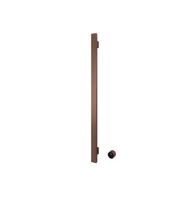 Hotbath &MORE set van 1 rails RASV135 SQUARE135 cm met separate schakelaar en inbouw element Geborsteld Koper PVD (RASV135-1BCP)