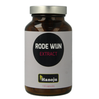 Hanoju Rode wijn extract 250mg 150 Vegetarische capsules - thumbnail