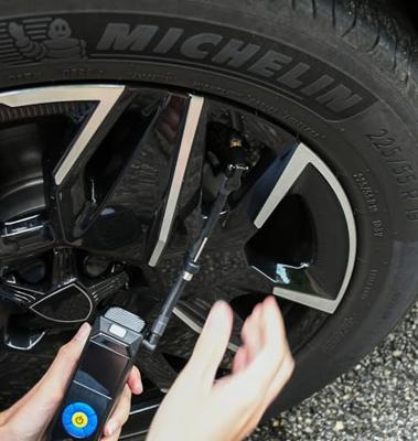 Mini draadloze compressor - MICHELIN - Elektrische pomp - Digitale drukmeter - 10 bar - USB oplaadbaar