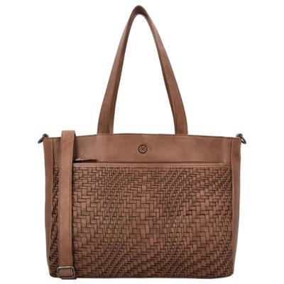 Hide & stitches inspired by illusion shopper-Brown