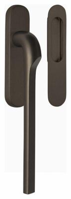 Formani Rivio by Gensler GL230Y massieve set hefschuifdeurbeslag inclusief cilindergat PC69 - brons