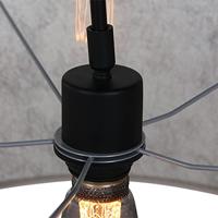Steinhauer Wand LeeslampGramineus zwart met sizoflor lampenkap - 9322ZW - thumbnail