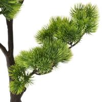 Kunstplant met pot pinus bonsai 60 cm groen - thumbnail