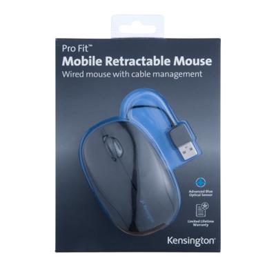 Kensington Pro Fit mobiele intrekbare muis, zwart - thumbnail