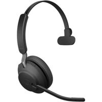 Jabra Evolve2 65 monaural On Ear headset Bluetooth Mono Zwart Volumeregeling, Indicator voor batterijstatus, Microfoon uitschakelbaar (mute) Telefoon - thumbnail