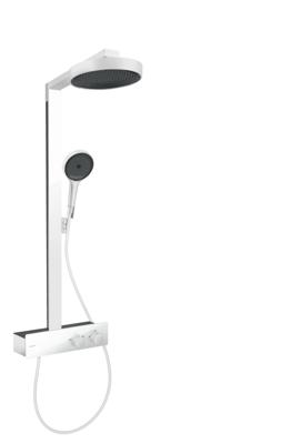 Hansgrohe Rainfinity showerpipe 250 1jet EcoSmart met ShowerTablet 350, mat wit Hansgrohe Rainfinity showerpipe 250 1jet EcoSmart met ShowerTablet 350, mat wit