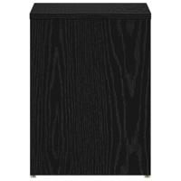 Nachtkastje Zwart eiken 40 x 30 x 40 cm Bewerkt hout - thumbnail