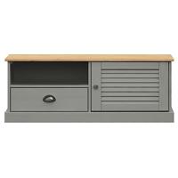 Tv-meubel VIGO 106x40x40 cm massief grenenhout grijs - thumbnail