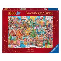 Ravensburger puzzel Christmas Cookie Village 1000 stukjes - thumbnail