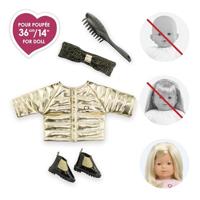 Corolle couture outfit set met accessoires voor poppen, 36cm - thumbnail