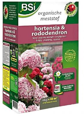 BSI - Hortensia/Rhododendron Meststof - Voor alle hortensia's / rododendrons - Langdurige werking - 4kg - Tot 40 m² - UAB