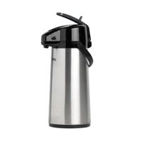 Thermos isoleerkan met pomp, inox - thumbnail