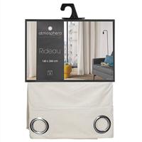 Gordijn Atmosphera Lilou Polyester Ivoor (140 x 260 cm) - thumbnail