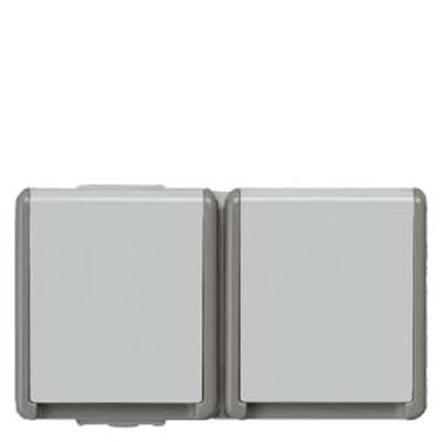 Siemens 5UB4722 Wandcontactdoos met randaarde Delta Grijs Schakelmateriaal 1 stuk(s) Siemens 5UB4722 Wandcontactdoos met randaarde Delta Grijs Schakelmateriaal 1 stuk(s)
