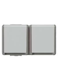 Siemens 5UB4722 Wandcontactdoos met randaarde Delta Grijs Schakelmateriaal 1 stuk(s) - thumbnail