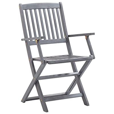 VidaXL Klapstoelen 4 stuks van massief acaciahout VidaXL Klapstoelen 4 stuks van massief acaciahout