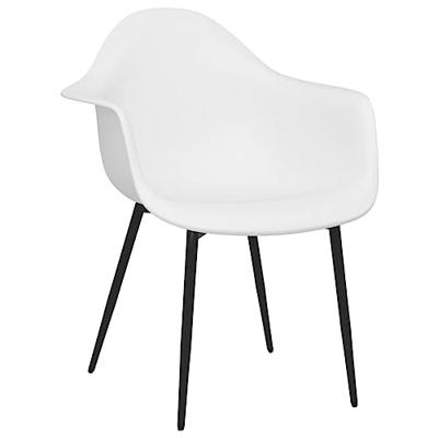 Eetkamerstoelen 4 st PP wit