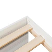 Slaapbank zonder matras 80x200 cm massief grenenhout wit - thumbnail