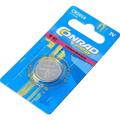 Conrad energy Knoopcel CR2016 3 V 1 stuk(s) 80 mAh Lithium