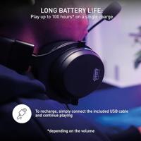 CHERRY XTRFY H3 Wireless, Draadloze Gamingheadset, Esports-Geoptimaliseerd Geluid, Voor Gamen, Streamen En Muziek, Afneembare Microfoon, Comfortabel, Zwart - thumbnail