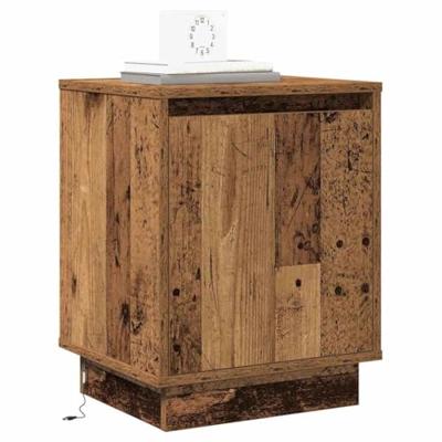 Nachtkastje met 2 pcs Oud hout 39 x 34.5 x 50 cm Bewerkt hout