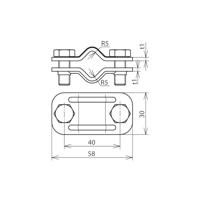 DEHN UTK 8.10 8.10 V2A Scheidingsklem 1 stuk(s) - thumbnail