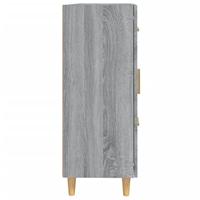 Dressoir 69,5x34x90 cm bewerkt hout grijs sonoma eikenkleurig - thumbnail
