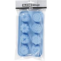 Creativ Company Siliconen gietmal cakejes blauw - thumbnail