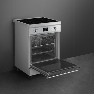 Smeg C6IMXT2 Inductie fornuis Grijs