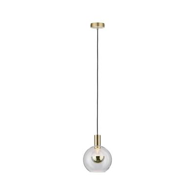 Paulmann Esben 79725 Hanglamp LED E27 20 W Transparant, Messing (geborsteld) Paulmann Esben 79725 Hanglamp LED E27 20 W Transparant, Messing (geborsteld)